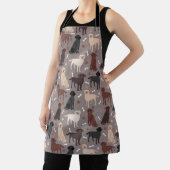 Labrador Retriever Paws and Botten Apron Schort (Insitu)