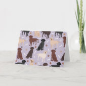 Labrador Retriever Paws and Botten Card Kaart (Voorkant)