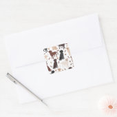Labrador Retriever Paws and Botten Square Sticker (Envelop)