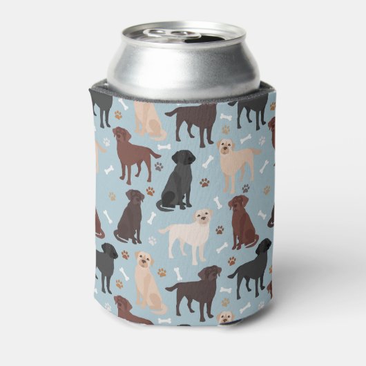 Labrador Retriever Paws en Botten Blikjeskoeler (Blikje Achterkant)