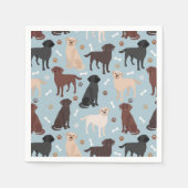 Labrador Retriever Paws en Botten Napkins Servet (Voorkant)