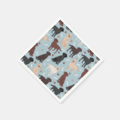 Labrador Retriever Paws en Botten Napkins Servet (Hoek)