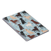 Labrador Retriever Paws en Botten Notitieboek (Rechterzijde)