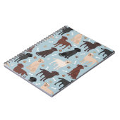Labrador Retriever Paws en Botten Notitieboek (Linkerzijde)
