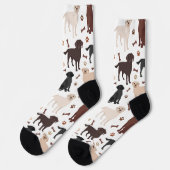 Labrador Retriever Paws en Botten Socks Sokken (Links)