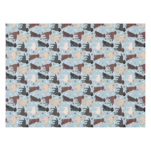 Labrador Retriever Paws en Botten Tafelkleed (Voorkant (Horizontaal))