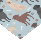 Labrador Retriever Paws en Botten Tafelkleed (Gekanteld)