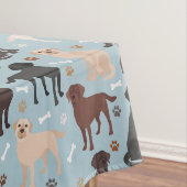 Labrador Retriever Paws en Botten Tafelkleed (Voorbeeld)