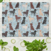Labrador Retriever Paws en Botten Theedoek (Gevouwen)