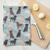 Labrador Retriever Paws en Botten Theedoek (Quarter Fold)