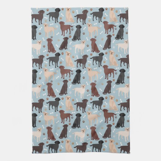 Labrador Retriever Paws en Botten Theedoek (Verticaal)