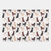 Labrador Retriever Peuten en Botten Verpakkingspap Inpakpapier Vel (Voorkant)