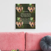 Labrador Retriever Poëzie Canvas Afdruk (Insitu (Woonkamer))