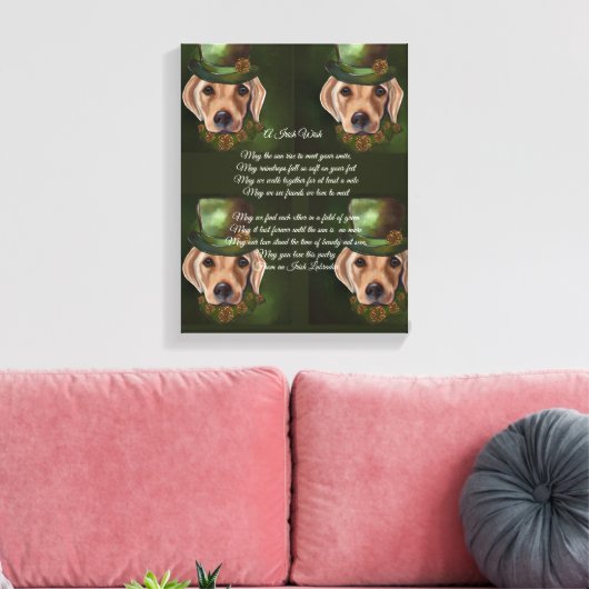 Labrador Retriever Poëzie Canvas Afdruk (Insitu (Woonkamer))