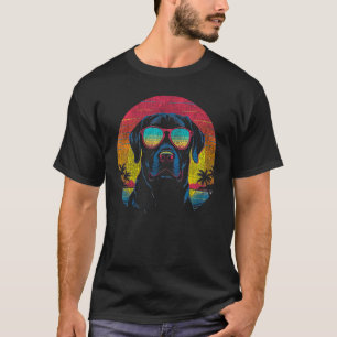 Labrador Retriever Portret Vintage Retro Stijl T-shirt