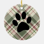 Labrador Retriever Pset-kerstversiering Keramisch Ornament (Achterkant)