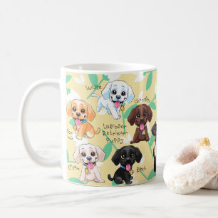 Labrador retriever pup koffiemok