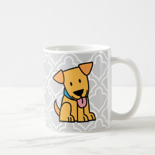 Labrador Retriever puppy dog zit gouden schattige Koffiemok