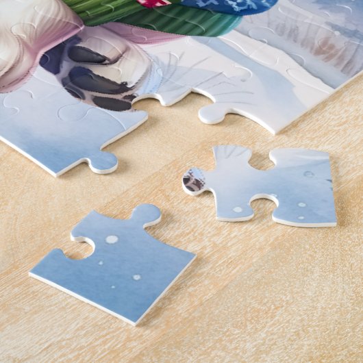 Labrador Retriever Puppy Geel Lab Kersthond Legpuzzel (Zijkant)