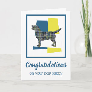 Labrador Retriever Puppy Gefeliciteerd, begroet Kaart