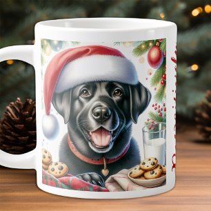 Labrador Retriever Puppy Hond & Kerstkoekjes Jumbo Beker