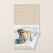 Labrador Retriever Puppy Kerstmis Bad Handdoek (Handdoek)