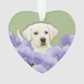 Labrador Retriever Puppy Painting Original Chien A (devant)