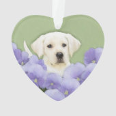 Labrador Retriever Puppy Painting Original Chien A (dos)