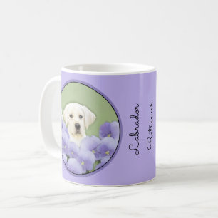 Labrador Retriever Puppy Painting Original Dog Art Koffiemok