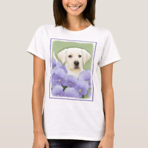 Labrador Retriever Puppy Painting Original Dog Art T-shirt