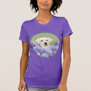Labrador Retriever Puppy Painting Original Dog Art T-shirt