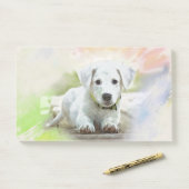 Labrador Retriever Puppy Post-it® Notes (Op bureau)