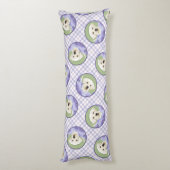 Labrador Retriever Puppy Schilderij Gele Hond Art Lichaamskussen (Achterkant (Verticaal))