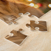 Labrador retriever, puzzle de laboratoire jaune (Côté)