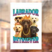 Labrador Retriever Raamsticker (Vel 2)