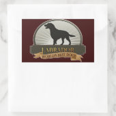 Labrador Retriever Rechthoekige Sticker (Tas)