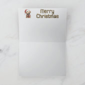 Labrador Retriever Reindeer Feestdagen Kaart (Binnen)