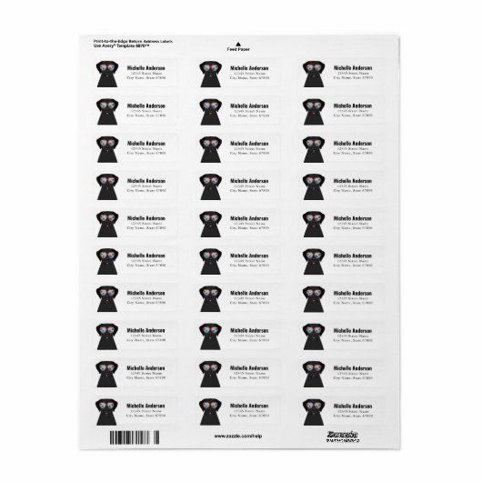 Labrador Retriever Retouradreslabels Etiket (Full Sheet)