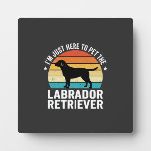 Labrador Retriever Retro Hond Aaien Fotoplaat