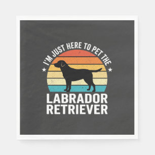 Labrador Retriever Retro Hond Aaien Servet