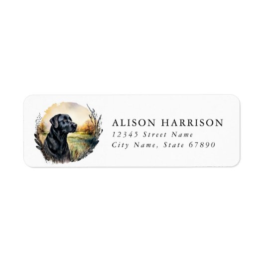 Labrador Retriever Return Address Labels (Voorkant)