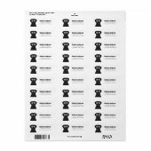 Labrador Retriever Return Address Labels (Full Sheet)