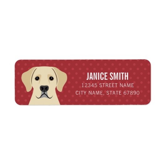 Labrador Retriever Return Address Labels (Voorkant)