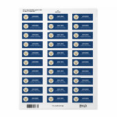Labrador Retriever Return Address Labels (Full Sheet)