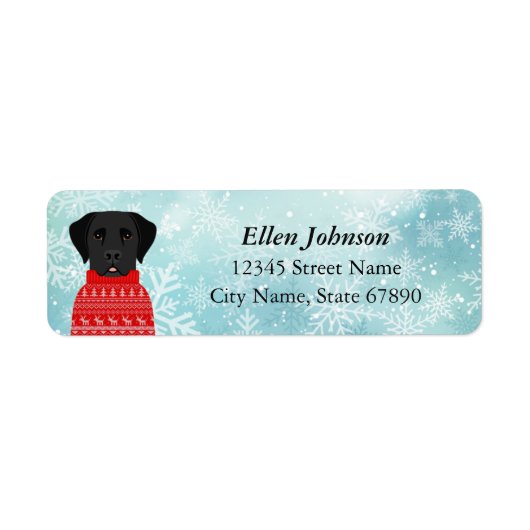 Labrador Retriever Return Address Labels (Voorkant)