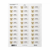 Labrador Retriever Return Address Labels (Full Sheet)