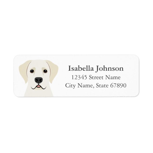 Labrador Retriever Return Address Labels (Voorkant)