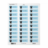 Labrador Retriever Return Address Labels (Full Sheet)