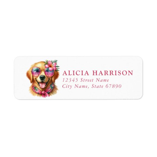 Labrador Retriever Return Address Labels (Voorkant)