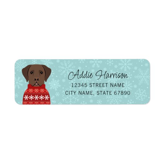 Labrador Retriever Return Address Labels (Voorkant)